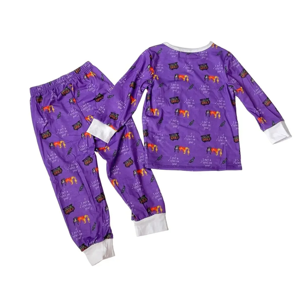 NWT The Printed Press 7-8T Hocus Pocus PJs